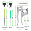 Aplicadora De Broches Plásticos Kit Mercería Con Accesorios 2