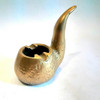 Cenicero Pisapapel De Bronce Macizo Forma De Pipa 600 Gm. 1