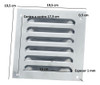 Reja Rejilla Ventilacion 19,5 Cm Acero Con Agujero Pack X5 1 Reja Rejilla Ventilacion 19,5 Cm Acero Con Agujero Pack X5 1