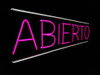 Cartel Neon Led Abierto Comercio Deco 0