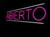Cartel Neon Led Abierto Comercio Deco 2