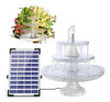 Aisitin 3 Baño De Pájaro Escalonado Con Bomba Solar De 5.5w, 0