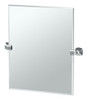 Gatco 4149sm Jewel Espejo Rectangular Sin Marco, Cromo, 24 0