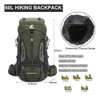 King'sguard Mochila De Senderismo 60l Para Hombres 1
