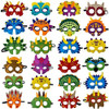 Máscaras De Dinosaurio Suministros Para Fiestas (24 Paquetes 0