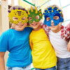 Máscaras De Dinosaurio Suministros Para Fiestas (24 Paquetes 3