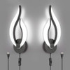 Pasoar Plug In Wall Sconces Set De 2 Modernas Lámparas De No 0
