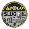Balines Apolo Slug X250 5.5 Mm - Punta Solida Hueca 28 Gr 1