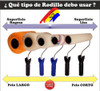 Rodillo Lana 100% Natural Satinado Pelo Medio 22cm Matezz 3