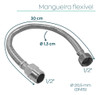 Mangueira Torneira Fria Inox 304 Trançado 30cm Macho Femea 3