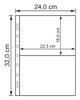 Kit 100 Folhas Cédulas Pp 2 Div 32x24cm 2