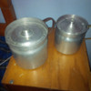 2 Recipientes Retro De Aluminio 0