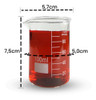 Kit 12 Becker De Vidro Forma Baixa Graduado 100ml Bequer 1