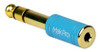 Plug Makpro Adaptador P2 / P10 Niquelado Azul 1