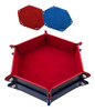 Bandeja De Dados Plegable De Cuero Pu De 12cm Para Juegos De 0