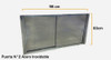 Puerta N°2 Para Parrilla Premoldeada Acero Inoxidab 98cx60c 1