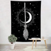 ~? Hvest Witch's Broom Moon Tapestry Wall Hanging Black And 1 ~? Hvest Witch's Broom Moon Tapestry Wall Hanging Black And 1