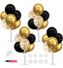 Toniful Centros De Mesa De Globos Negros Y Dorados 0