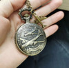 Relógio De Bolso Estilo Retrô Antigo B-29 Steampunk Vintage 4 Relógio De Bolso Estilo Retrô Antigo B-29 Steampunk Vintage 4