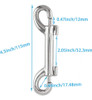 ~? 6 Pcs Marine Grade Double Ended Bolt Snap Diving Hook Cli 1