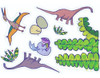 Juego Escenario Desplegable Pinta Arma Dinosaurios Stickers 1