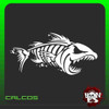Calco Piraña Esqueleto Vinilo Plotter 0