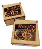 Caja/bombonera Nuestra Boda, Fibrofacil, Pack X10unidades! 1