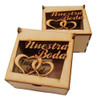 Caja/bombonera Nuestra Boda, Fibrofacil, Pack X10unidades! 2