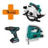Kit Herramientas Caladora + Circular + Atornillador 12v Xion 0