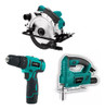 Kit Herramientas Caladora + Circular + Atornillador 12v Xion 0