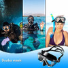 Exrossi Máscara De Buceo Panorámica De 4 Lentes, 4
