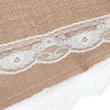 Toalha De Mesa De Tecido De Juta Table Runner Lace Edge Craf 3