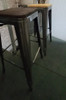 Banqueta Taburete Tolix Wood Acero Asiento De Madera 2