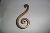 Antiguo Bronce Bronceria Brazo Clave De Sol Lampara 0