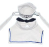 Dogs Kingdom Cat Dog Sailor Costume Hat Navy Tie Conjunto De 0