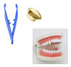 1 X 14 K Oro Fang Vampiro Dientes Caninos Cap Grillz Hip Hop 3