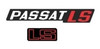 Kit Emblemas Volks Passat Ls Cromado Vermelho + Ls Grade 0 Kit Emblemas Volks Passat Ls Cromado Vermelho + Ls Grade 0
