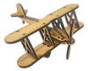 Rompecabezas Para Armar Maqueta Avion Biplano 3d - Mdf 3mm 0