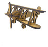 Rompecabezas Para Armar Maqueta Avion Biplano 3d - Mdf 3mm 3