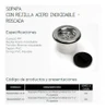 Sopapa Plastica Con Rosca 1 1/2  De 50mm 1