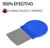 Peine Fino Piojos Pediculosis Acero Inoxidable Liendres 2