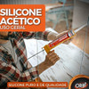 Kit 2 Silicone Acético Cola Vidro Granito Aluminio Orbi 240g 4