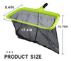 Sepetrel Pool Leaf Skimmer Net,reforced Frame Deep Rake Net 2