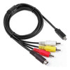 Av A / V Cable De Tv Cable Para Sony Dcr-dvd653e Dcr-hc85e D 1
