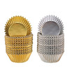 Sumind Foil Metálico Cupcake Case Liners Muffin Paper Baking 0