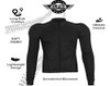 Chaqueta Moto Alpha Cycle Gear Negra Con Armadura Para Hombr 1 Chaqueta Moto Alpha Cycle Gear Negra Con Armadura Para Hombr 1
