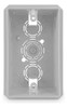 Caja De Luz Pvc Embutir Rectangular 10x5cm Kalop Pack X 5 0