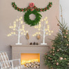 Shatgyi Paquete 2 Árboles Abedul Con Luz Led 2 Pies, Árbol Y 6