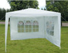 Gazebo Blanco Fácil Armado 3 X 3 Mts. Con 2 Paredes H Y C 1