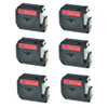 6pk K431 M Mk431 Negro Sobre Rojo 0,47 '' Etiqueta Cinta Par 0